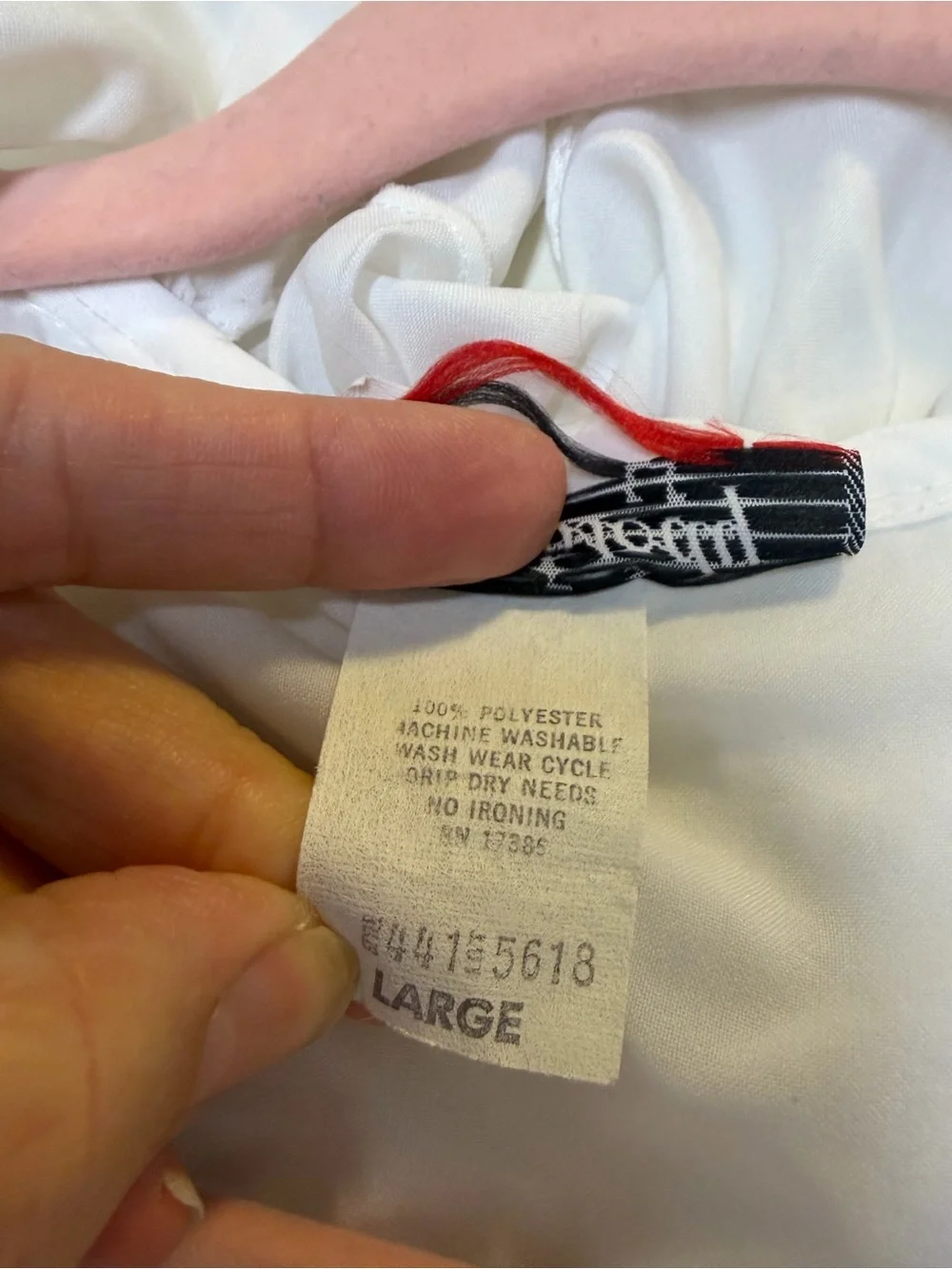 Vintage Y2K Rhapsody White Ruffle-Front Short Sleeve Blouse - Picture 3 of 5